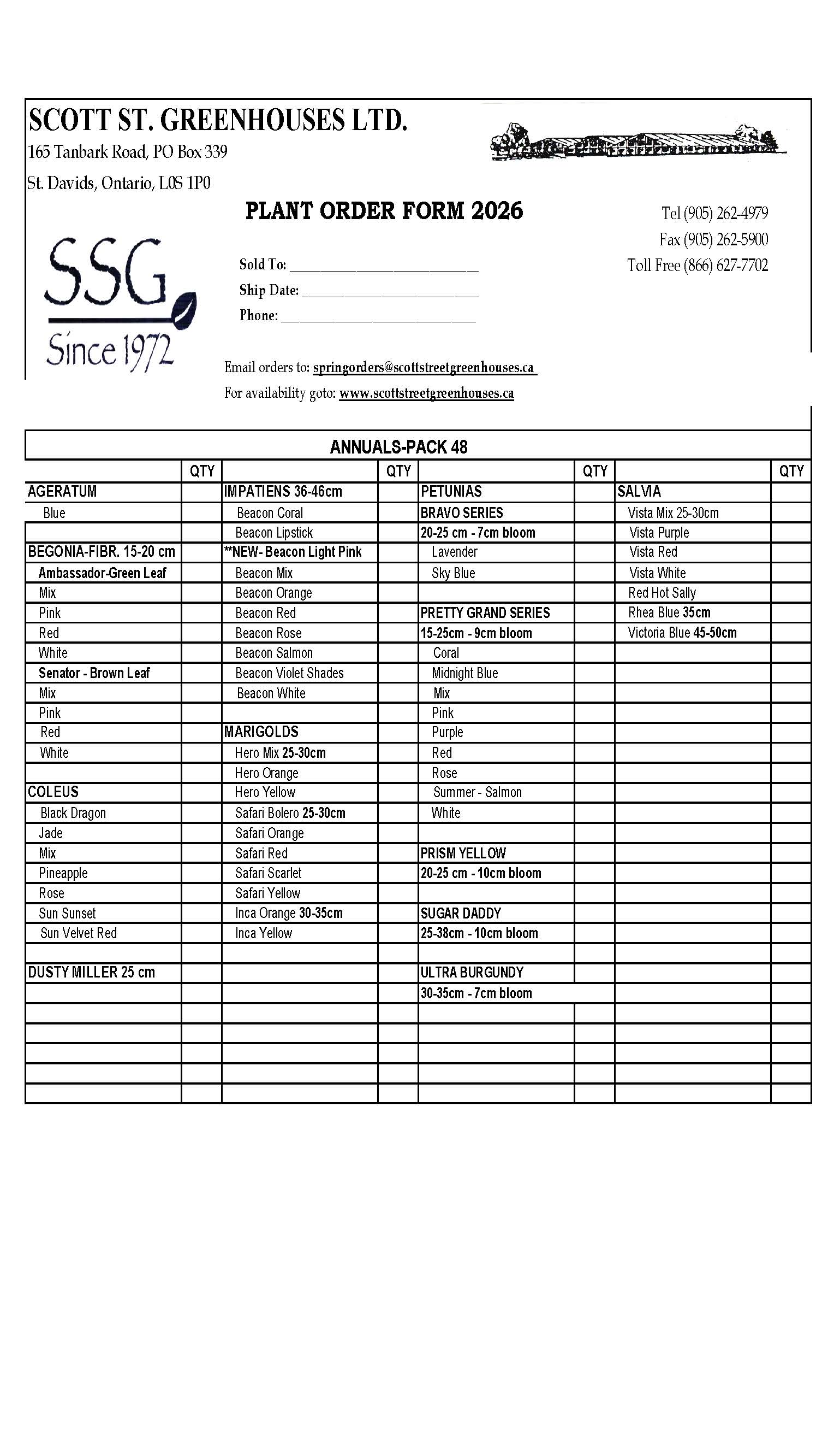 2026 Flats Order Page